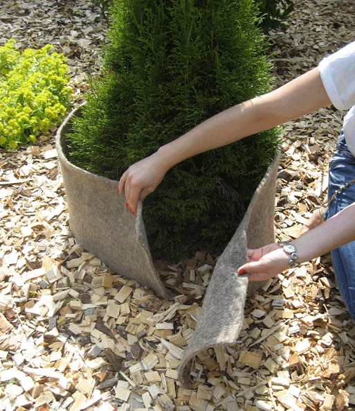 Winter Beschermingsmat Van Schapenwol 'grijs' 200x50 Cm 4 Winter Beschermingsmat Van Schapenwol 'grijs' 200x50 Cm - Afbeelding 2