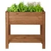 Verhoogde Kweekbak Met Opbergruimte Donkerbruin -Kleuren Tuin Verkoopwinkel 8998209617950